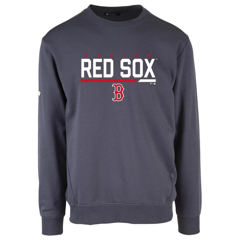 Men's Boston Red Sox Levelwear Navy Zane Fleece Pullover Sweatshirt