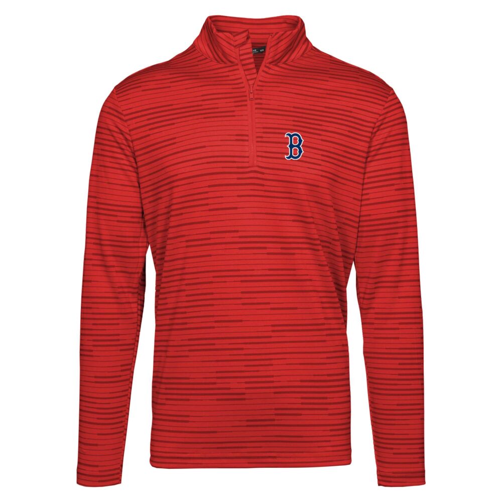 Men's Boston Red Sox  Levelwear Red Gear Insignia 2.0 Quarter-Zip Pullover Top