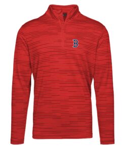 Men's Boston Red Sox  Levelwear Red Gear Insignia 2.0 Quarter-Zip Pullover Top