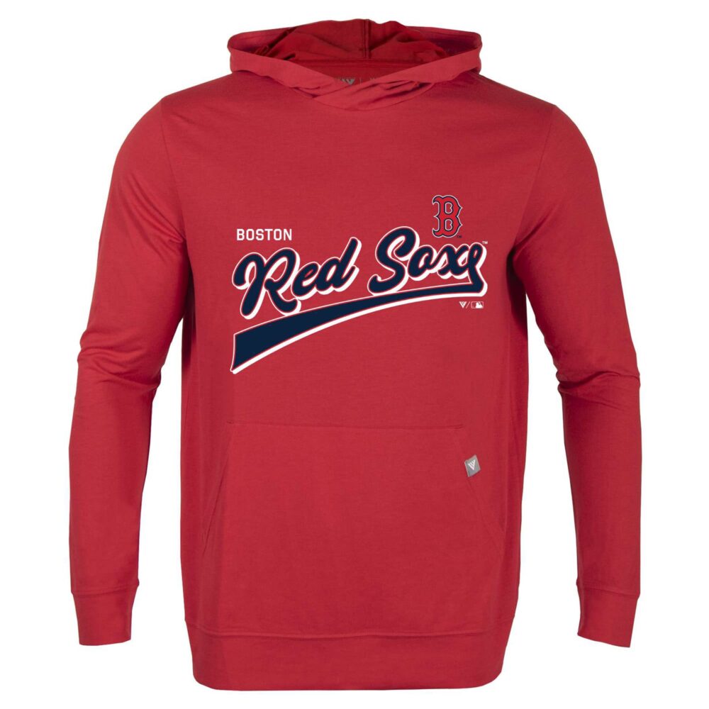 Men's Boston Red Sox  Levelwear Red  Relay 2.0 Retro Pullover Hoodie