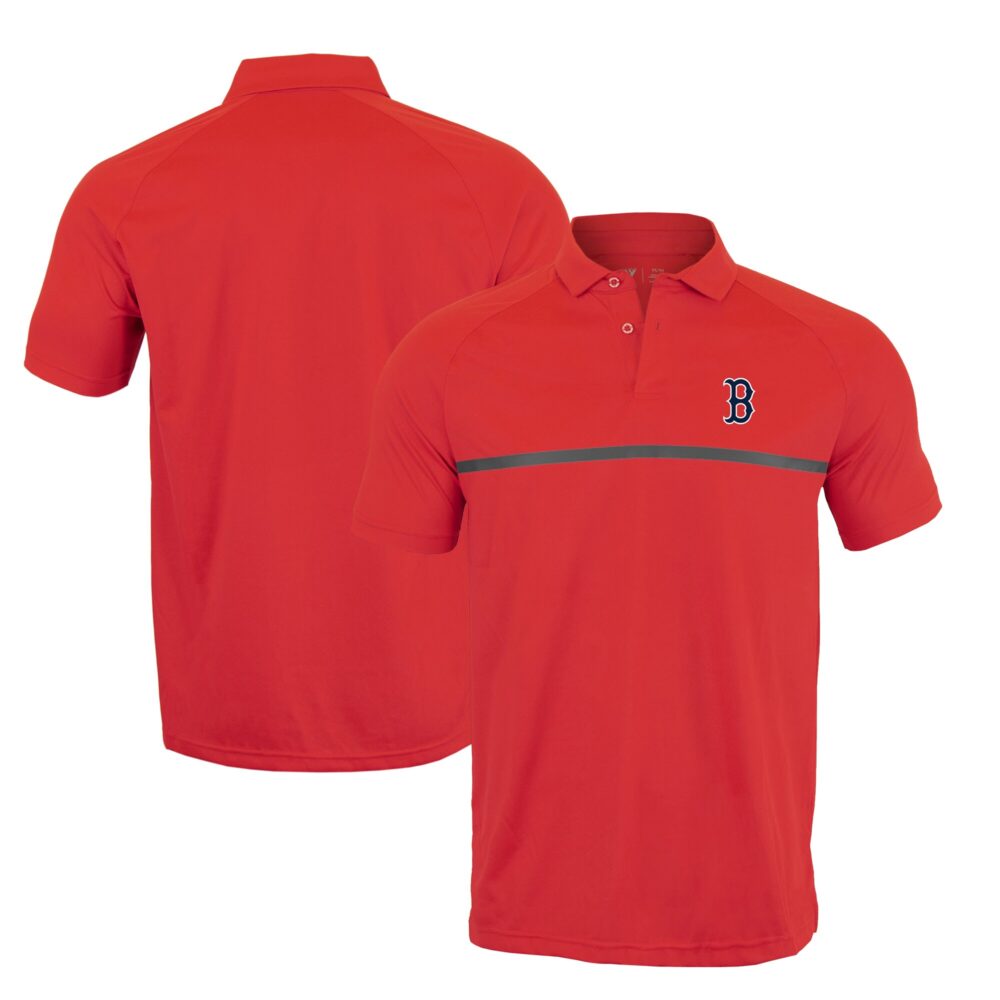 Men's Boston Red Sox Levelwear Red Sector Core Raglan Polo