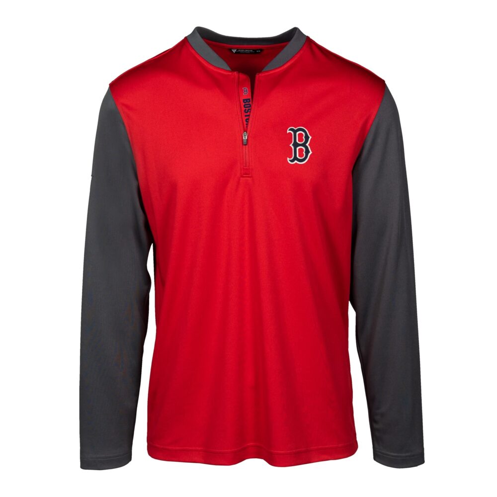 Men's Boston Red Sox Levelwear Red Spector Quarter-Zip Pullover Top