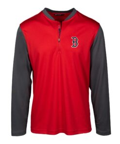 Men's Boston Red Sox Levelwear Red Spector Quarter-Zip Pullover Top