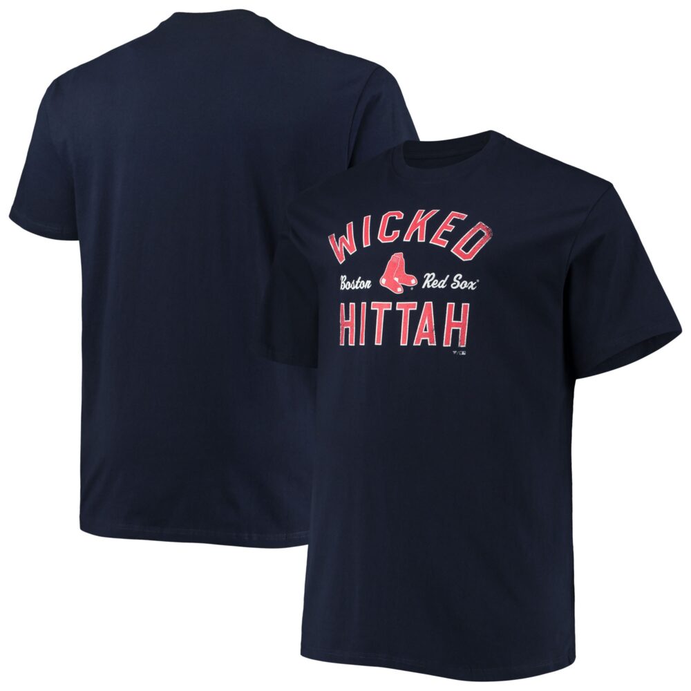 Men's Boston Red Sox Navy Big & Tall Wicked Hittah Hometown Collection T-Shirt