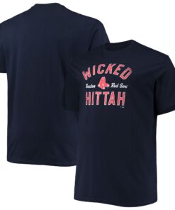 Men's Boston Red Sox Navy Big & Tall Wicked Hittah Hometown Collection T-Shirt