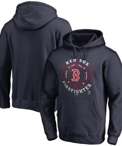 Men's Boston Red Sox Navy Firefighter Pullover Hoodie