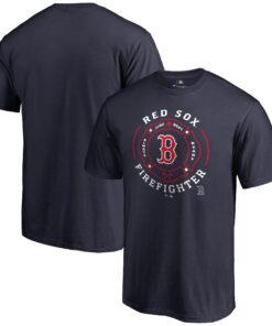 Men's Boston Red Sox Navy Firefighter T-Shirt