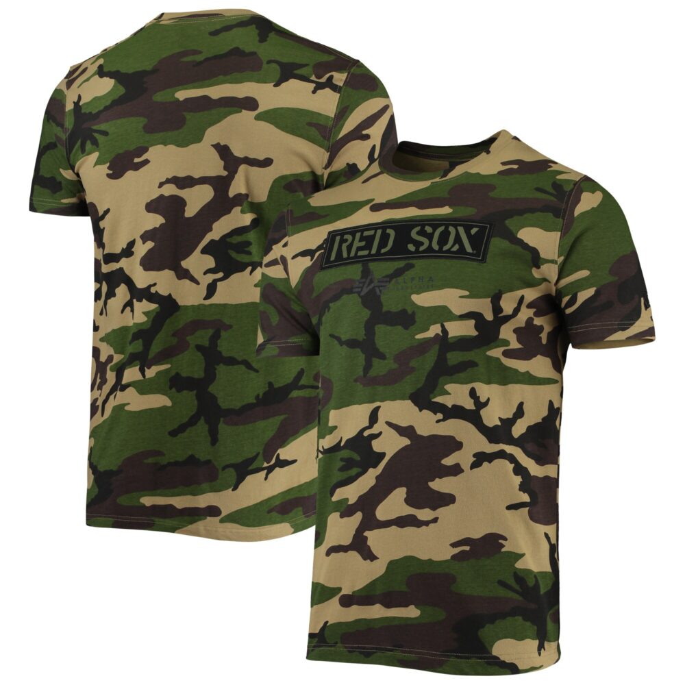 Men's Boston Red Sox New Era Camo Club T-Shirt