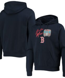Men's Boston Red Sox New Era Navy City Transit Pullover Hoodie