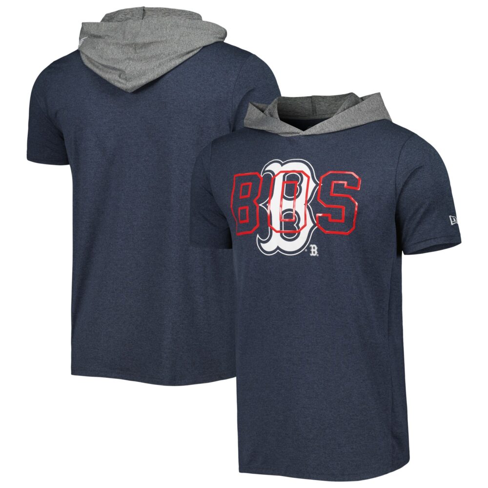 Men's Boston Red Sox New Era Navy Team Hoodie T-Shirt