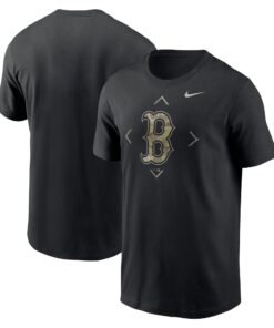 Men's Boston Red Sox Nike Black Camo Logo T-Shirt