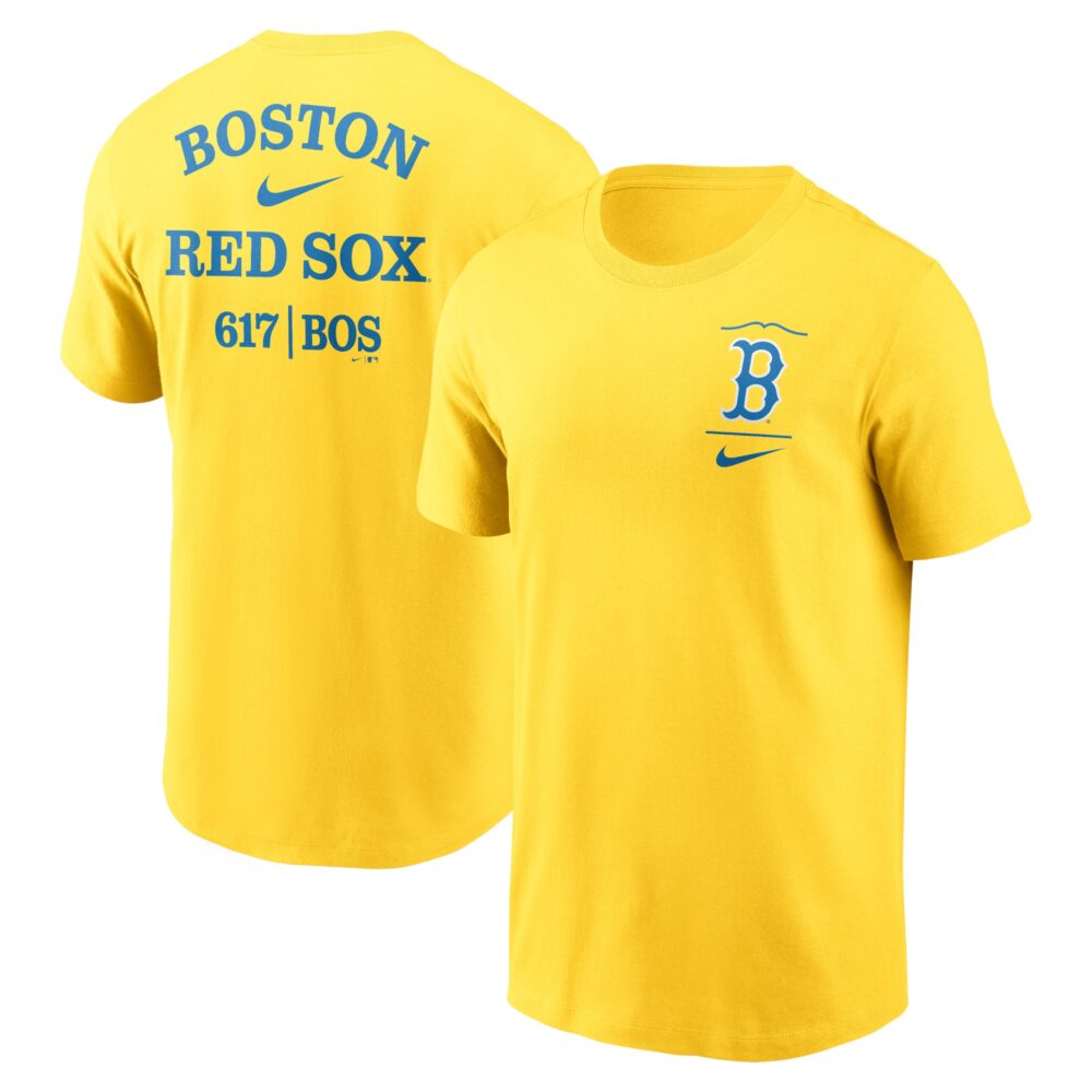 Men's Boston Red Sox  Nike Gold City Connect 2-Hit T-Shirt