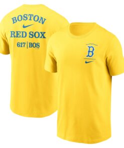 Men's Boston Red Sox  Nike Gold City Connect 2-Hit T-Shirt