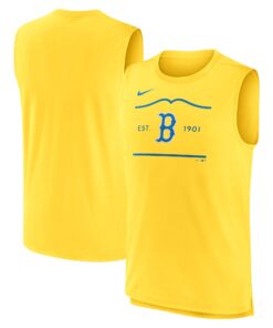 Men's Boston Red Sox Nike Gold City Connect Muscle Tank Top