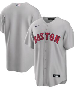 Men's Boston Red Sox Nike Gray Road Replica Team Jersey
