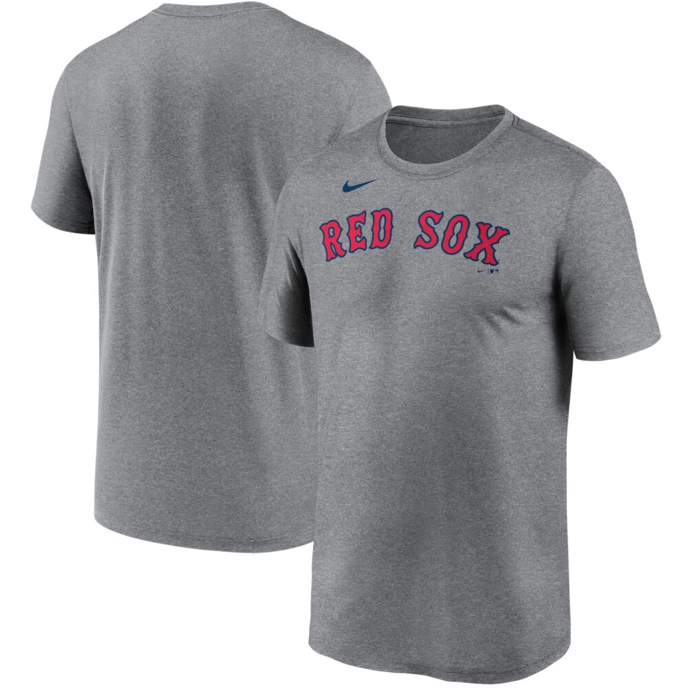 Men's Boston Red Sox Nike Gray Wordmark Legend Performance T-Shirt