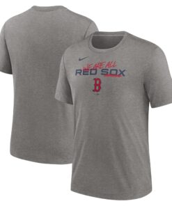 Men's Boston Red Sox Nike Heather Charcoal We Are All Tri-Blend T-Shirt