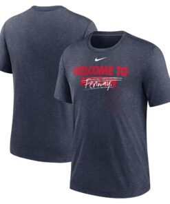 Men's Boston Red Sox Nike Heather Navy Home Spin Tri-Blend T-Shirt
