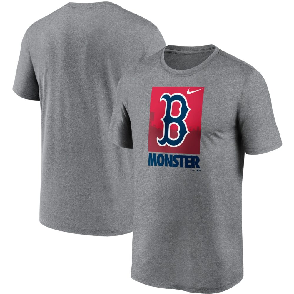 Men's Boston Red Sox Nike Heathered Gray Local Logo Legend T-Shirt