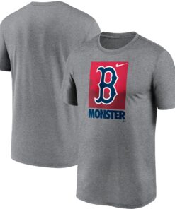 Men's Boston Red Sox Nike Heathered Gray Local Logo Legend T-Shirt