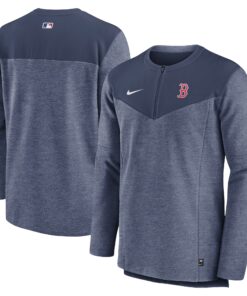 Men's Boston Red Sox Nike Navy Authentic Collection Game Time Performance Half-Zip Top
