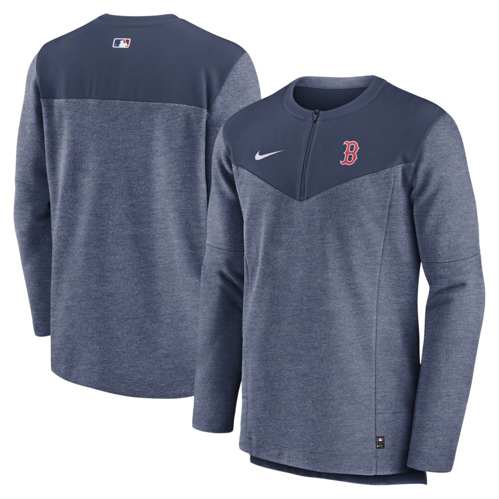 Men's Boston Red Sox Nike Navy Authentic Collection Game Time Performance Half-Zip Top