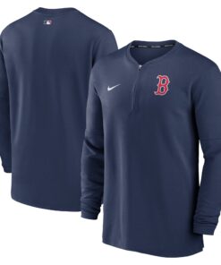 Men's Boston Red Sox Nike Navy Authentic Collection Game Time Performance Quarter-Zip Top