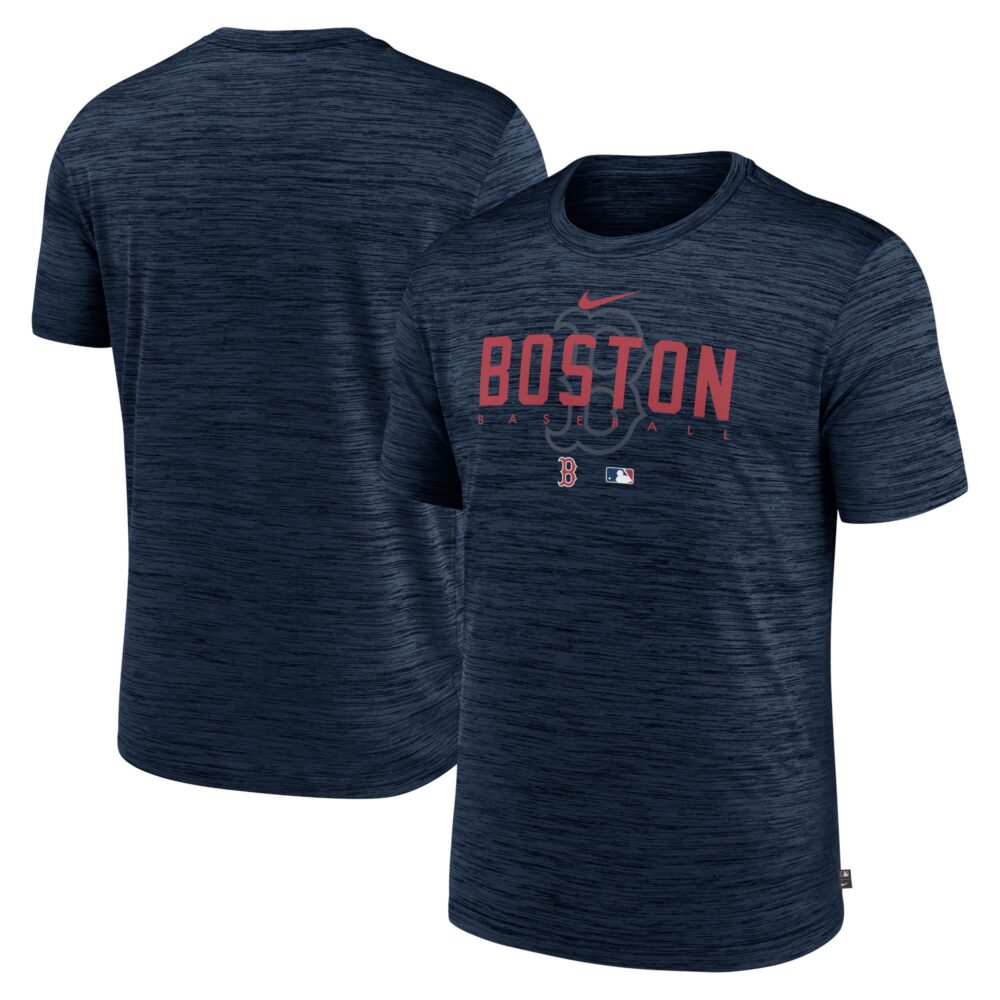 Men's Boston Red Sox Nike Navy Authentic Collection Velocity Performance Practice T-Shirt