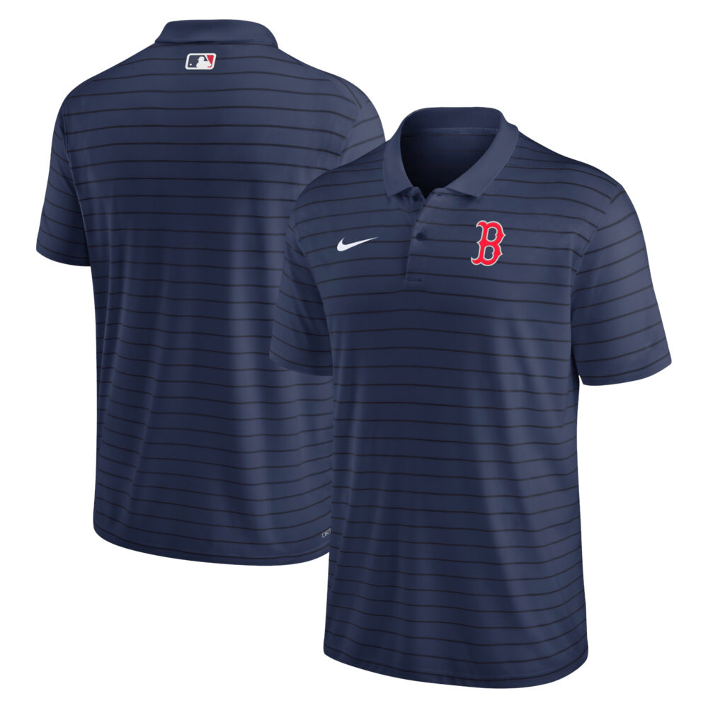 Men's Boston Red Sox Nike Navy Authentic Collection Victory Striped Performance Polo