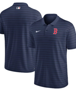 Men's Boston Red Sox Nike Navy Authentic Collection Victory Striped Performance Polo