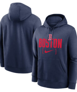 Men's Boston Red Sox Nike Navy Club Slack Pullover Hoodie