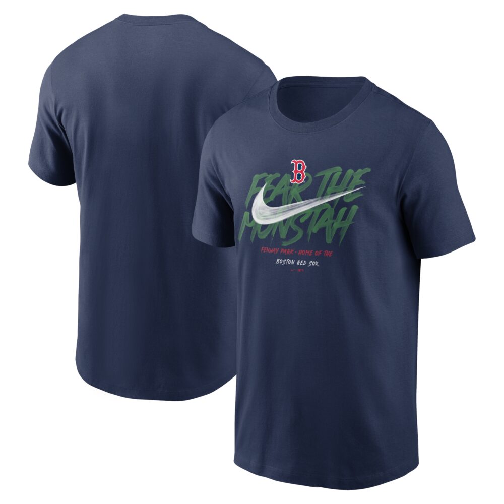 Men's Boston Red Sox Nike Navy Fear the Monstah Logo Local Team T-Shirt