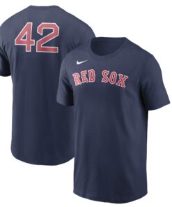 Men's Boston Red Sox Nike Navy Jackie Robinson Day Team 42 T-Shirt