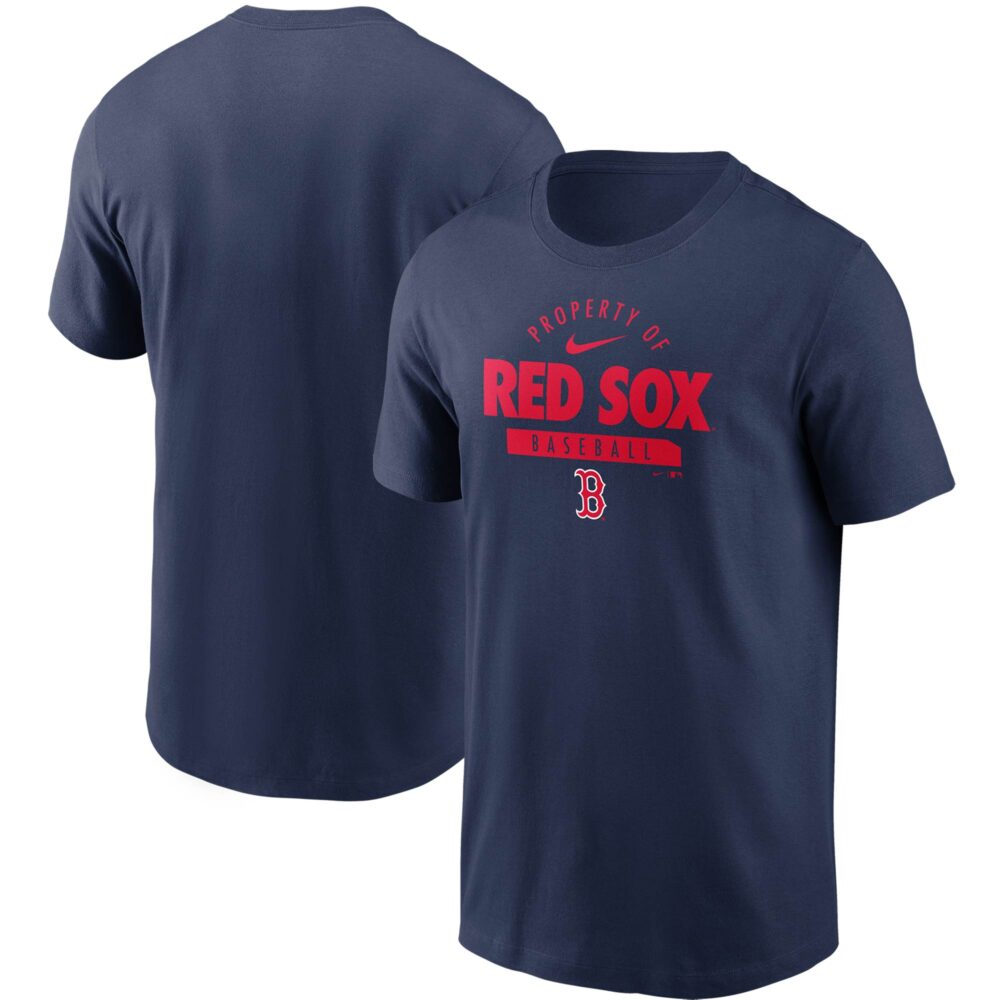 Men's Boston Red Sox Nike Navy Primetime Property Of Practice T-Shirt