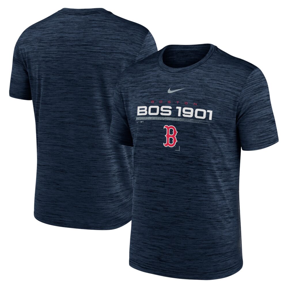 Men's Boston Red Sox Nike Navy Wordmark Velocity Performance T-Shirt