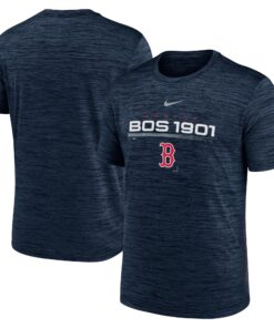 Men's Boston Red Sox Nike Navy Wordmark Velocity Performance T-Shirt