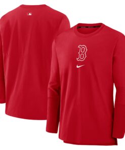 Men's Boston Red Sox Nike Red Authentic Collection Player Performance Pullover Sweatshirt