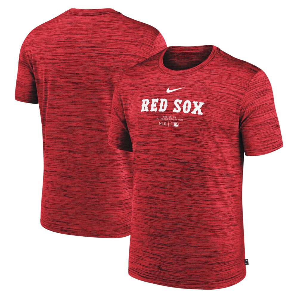 Men's Boston Red Sox Nike Red Authentic Collection Velocity Performance Practice T-Shirt
