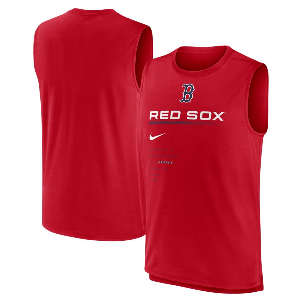 Men's Boston Red Sox Nike Red Exceed Performance Tank Top