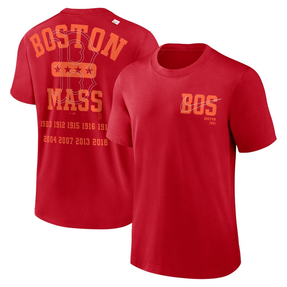 Men's Boston Red Sox Nike Red Statement Game Over T-Shirt