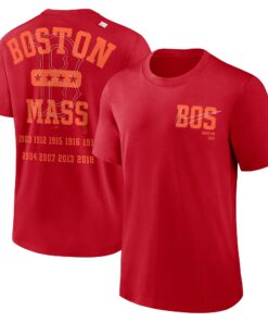 Men's Boston Red Sox Nike Red Statement Game Over T-Shirt