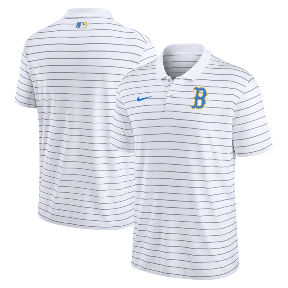 Men's Boston Red Sox Nike White City Connect Victory Performance Polo