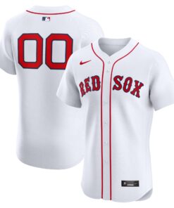 Men's Boston Red Sox Nike White Home Elite Custom Jersey