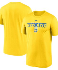 Men's Boston Red Sox Nike Yellow City Connect Legend Performance T-Shirt