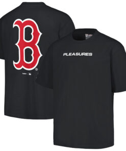Men's Boston Red Sox  PLEASURES Black Ballpark T-Shirt