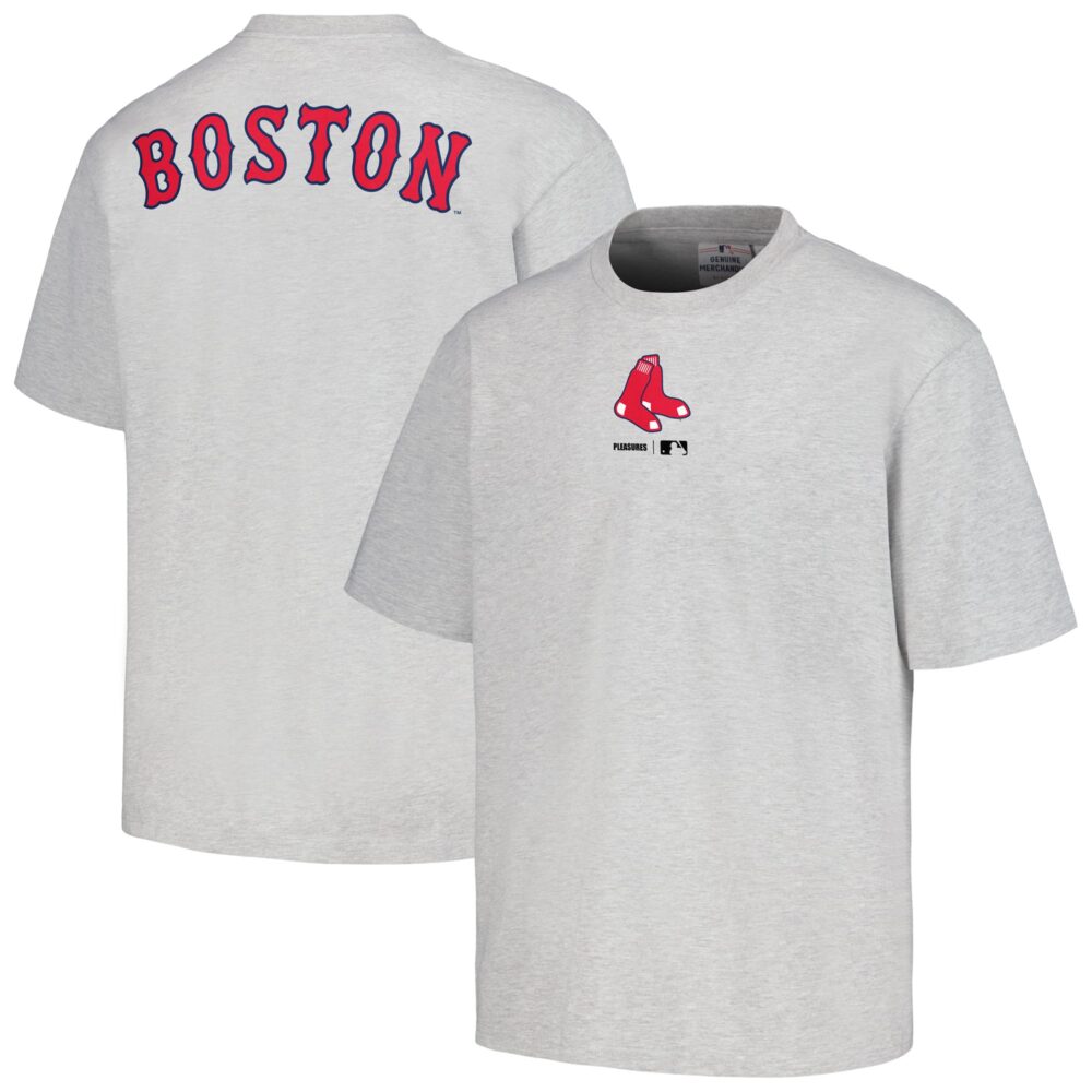Men's Boston Red Sox  PLEASURES Gray Mascot T-Shirt
