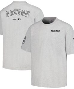 Men's Boston Red Sox  PLEASURES Gray Team T-Shirt