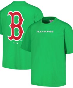 Men's Boston Red Sox  PLEASURES Green Ballpark T-Shirt