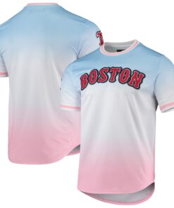 Men's Boston Red Sox Pro Standard Blue/Pink Ombre T-Shirt