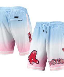 Men's Boston Red Sox Pro Standard Blue/Pink Team Logo Pro Ombre Shorts